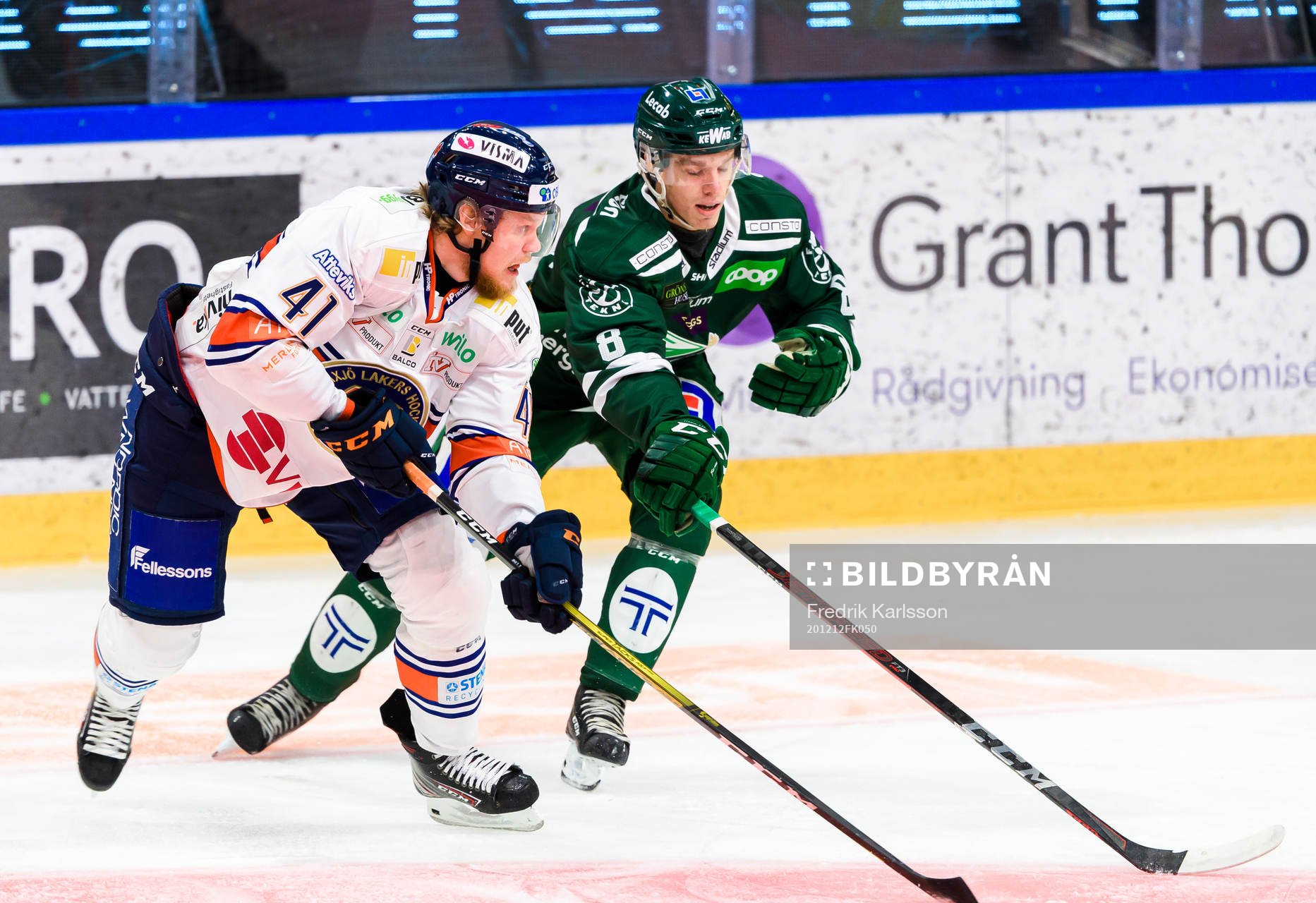 Växjös Ludvig Nilsson och Färjestads Leo Lööf