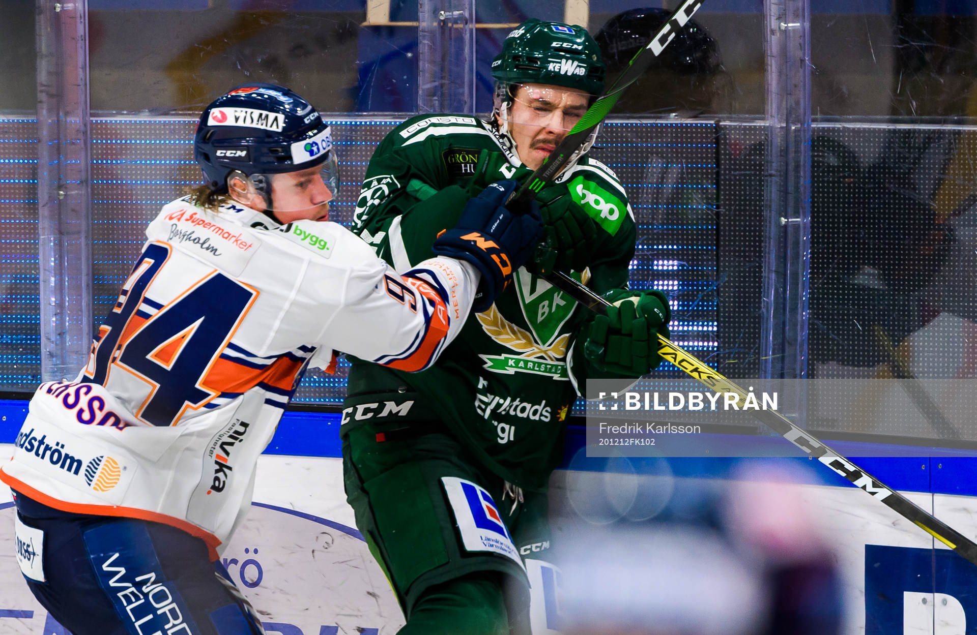 Växjös Joel Persson och Färjestads Joakim Nygård