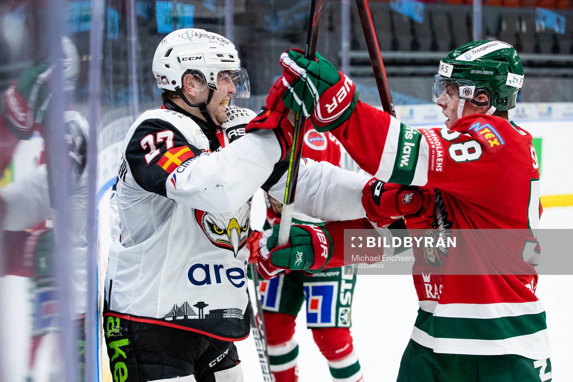 Malmö Redhawks Ponthus Westerholm och Frölundas Jesper