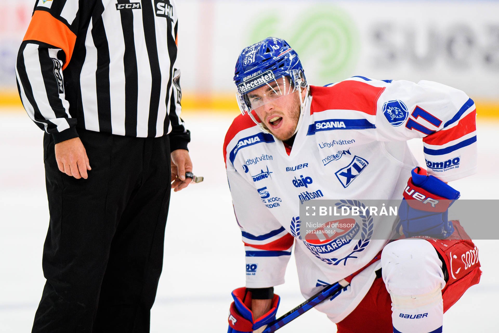Oskarshamns Joakim Thelin har ont