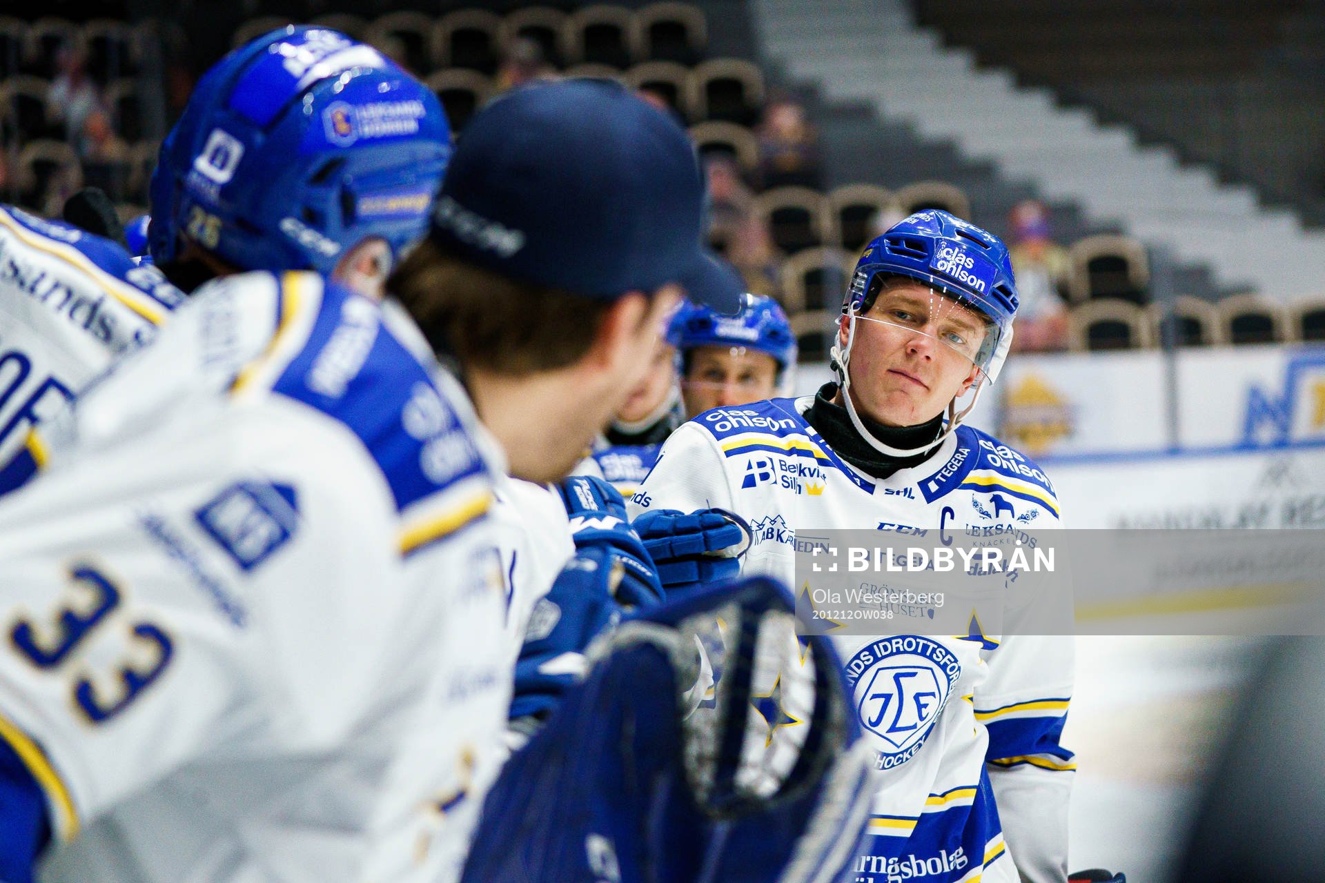 Leksands Patrik Zackrisson jublar