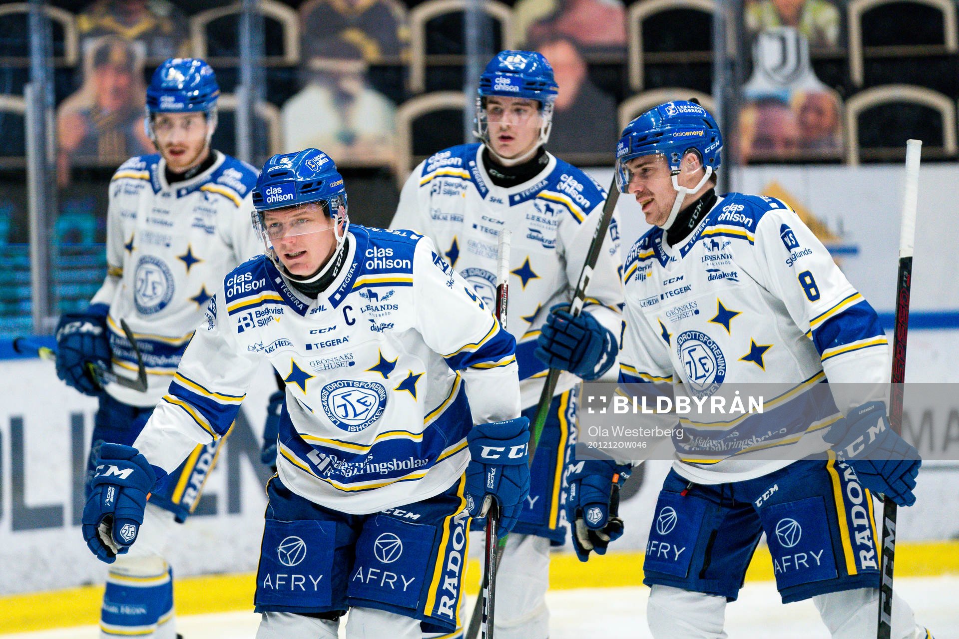 Leksands Patrik Zackrisson , Matt Caito och Carter Camper