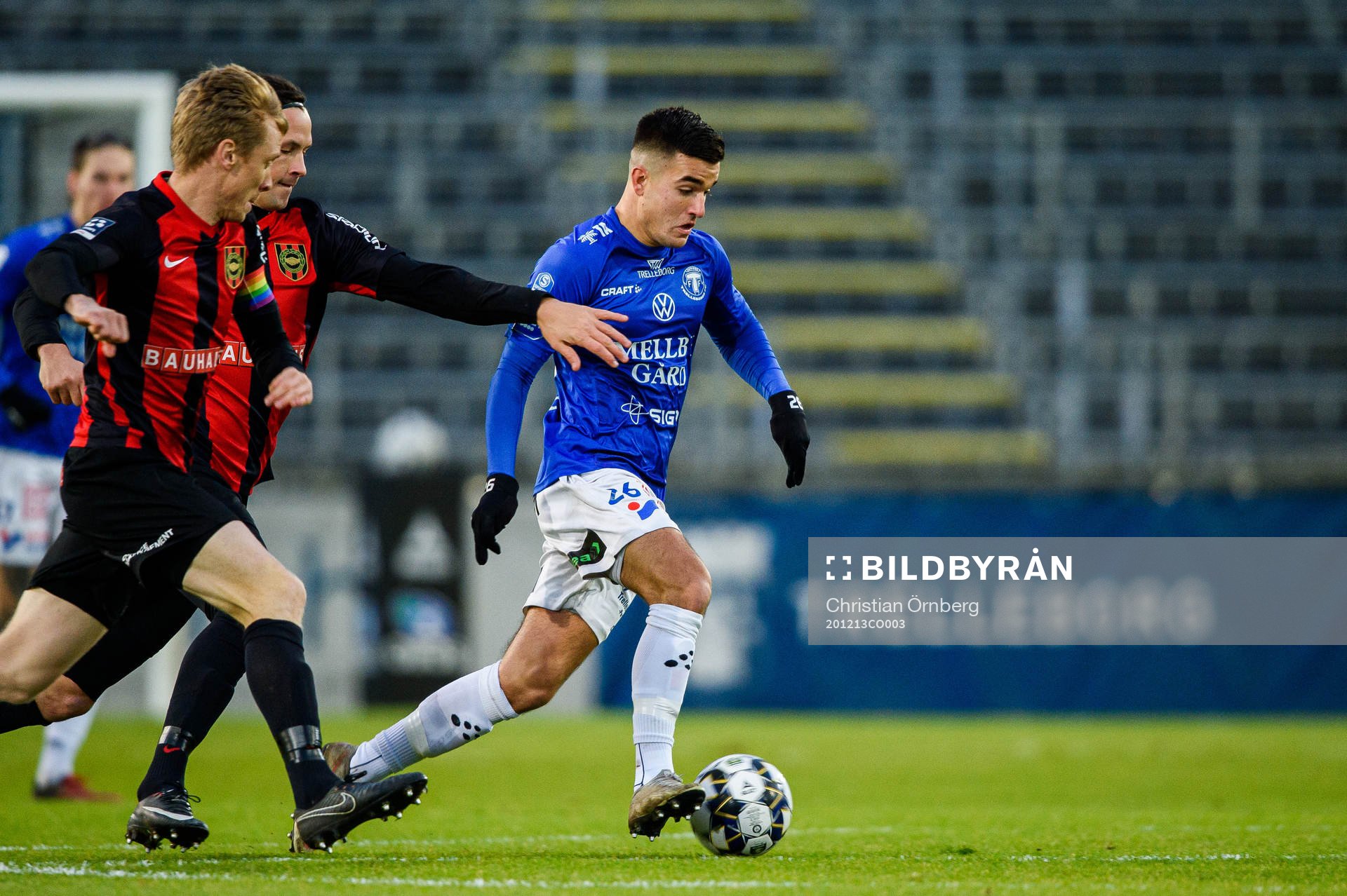 Trelleborgs Haris Brkic och Brommapojkarnas Gustav Sandberg