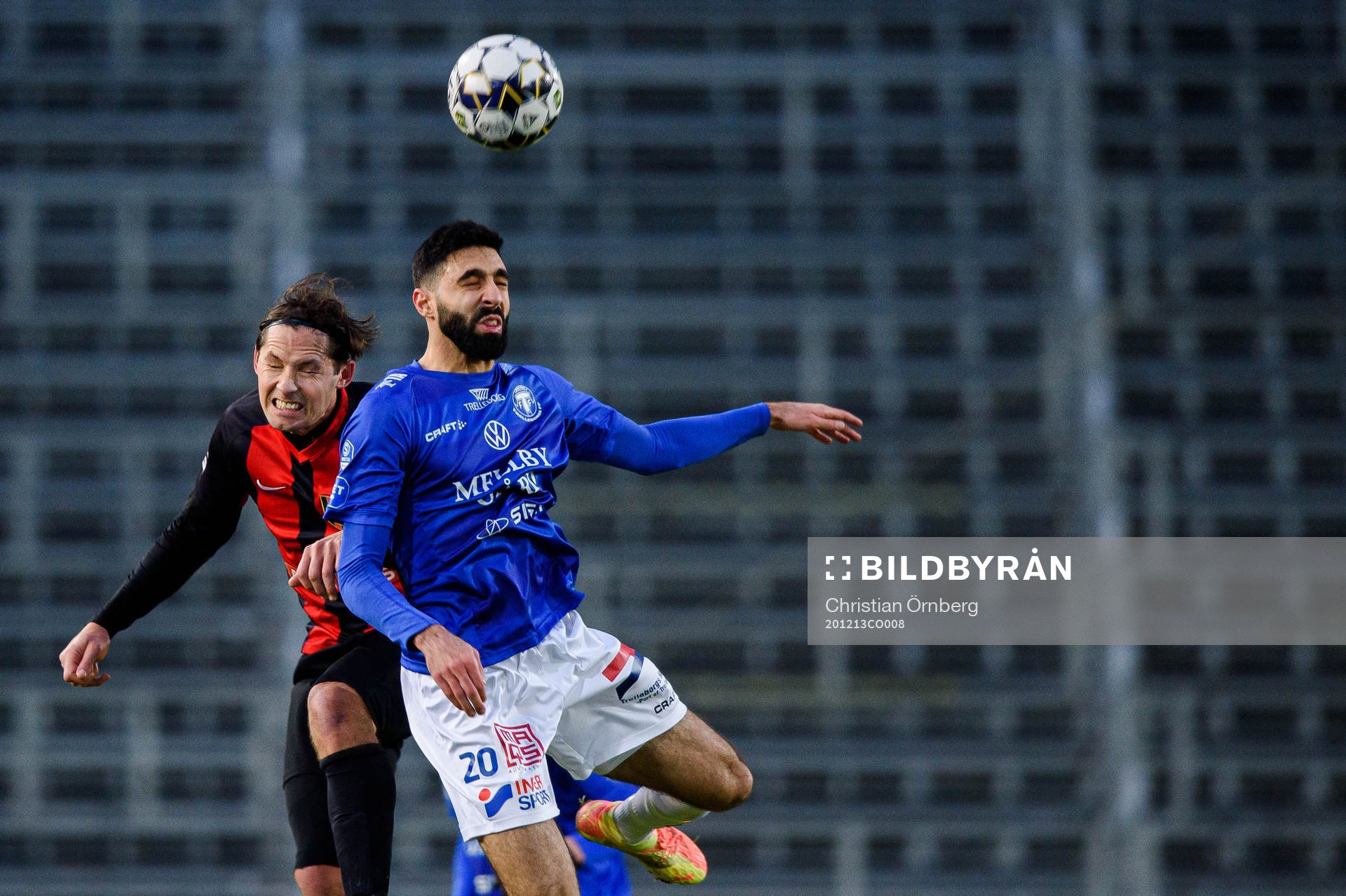 Brommapojkarnas Philip Haglund och Trelleborgs Mouhammed