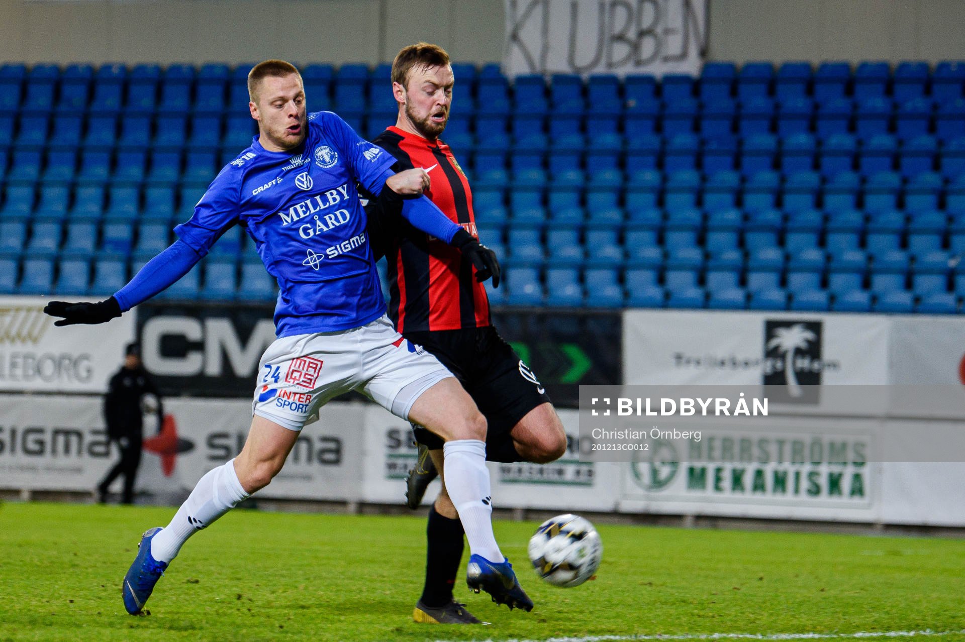 Trelleborgs Mattias Håkansson gör 1-0 framför