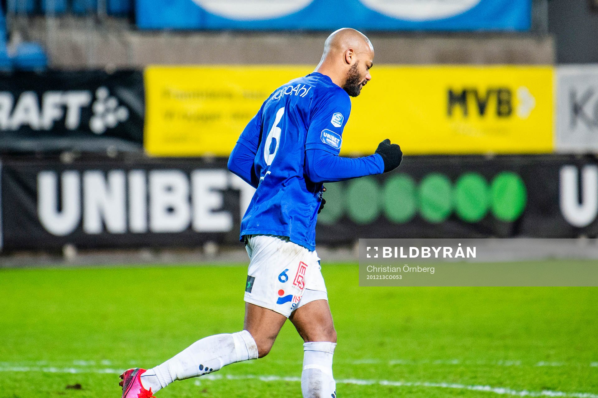 Trelleborgs Salif Camara Jönsson jublar
