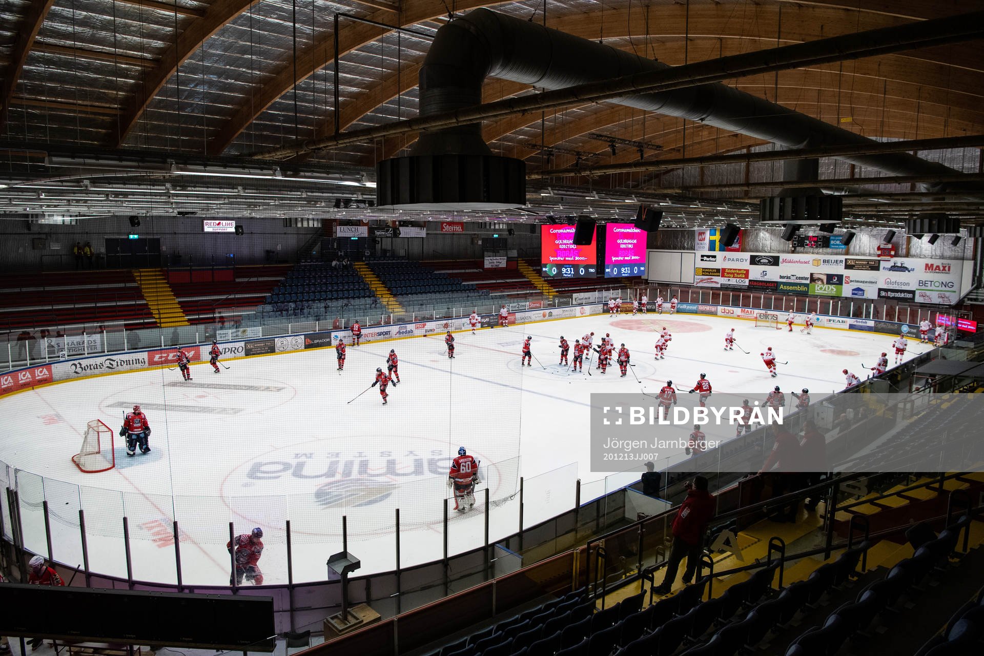 Interiör i Borås ishall