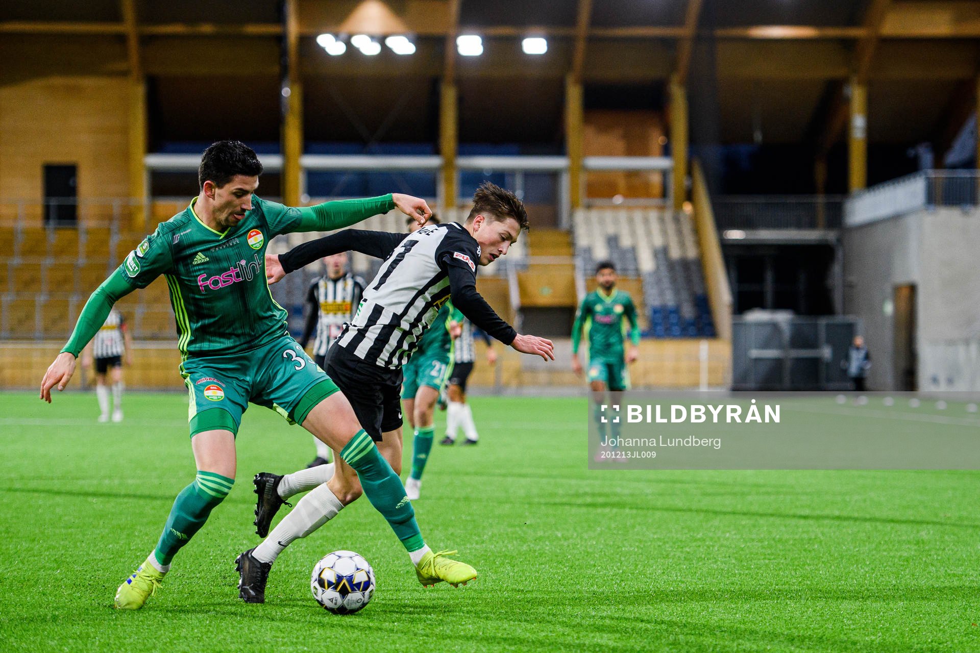 Dalkurds Irfan Jasarevic och Landskronas Kevin Jensen