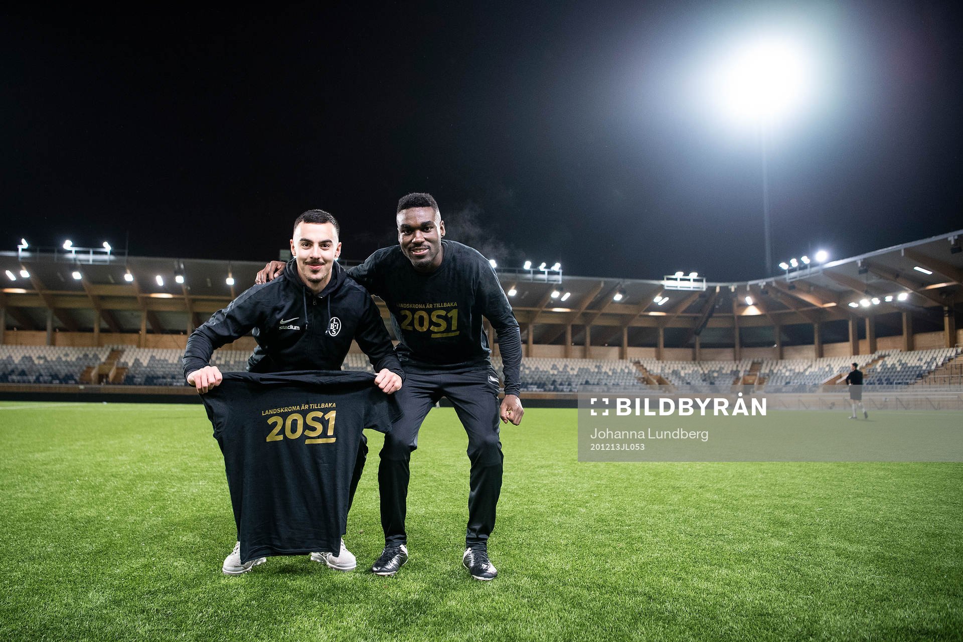 Landskronas spelare jublar