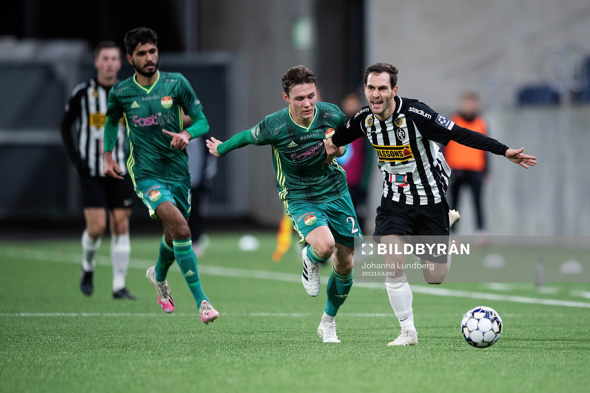 Dalkurds Filip Sjöberg och Landskronas Alexander Tkacz