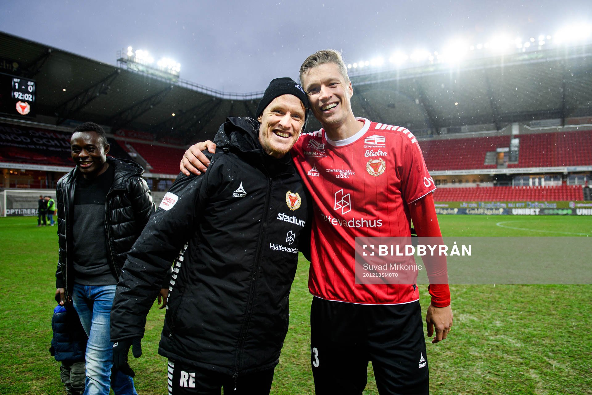 Kalmars assisterande tränare Rasmus Elm och Viktor Elm