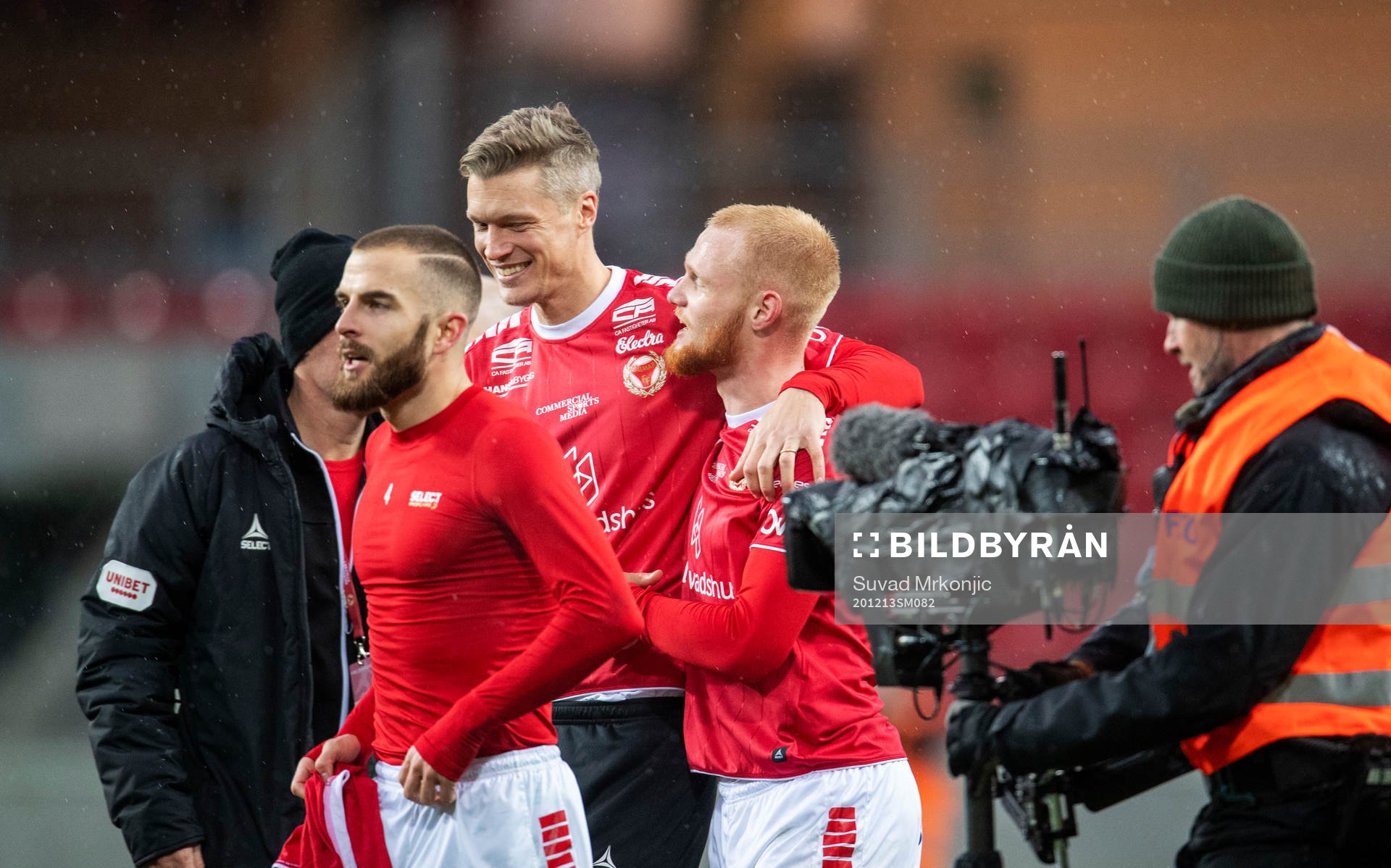 Kalmars Viktor Elm, Filip Sachpekidis och Nils Fröling