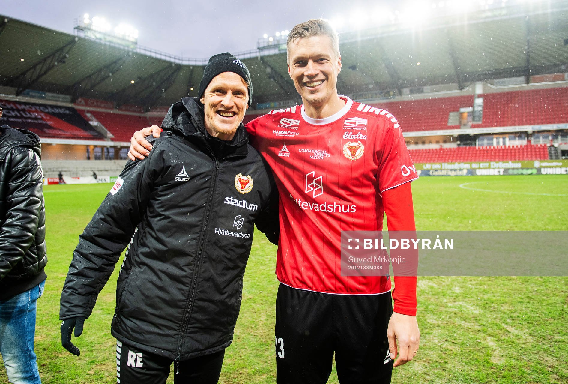 Kalmars Viktor Elm och Kalmars assisterande tränare Rasmus