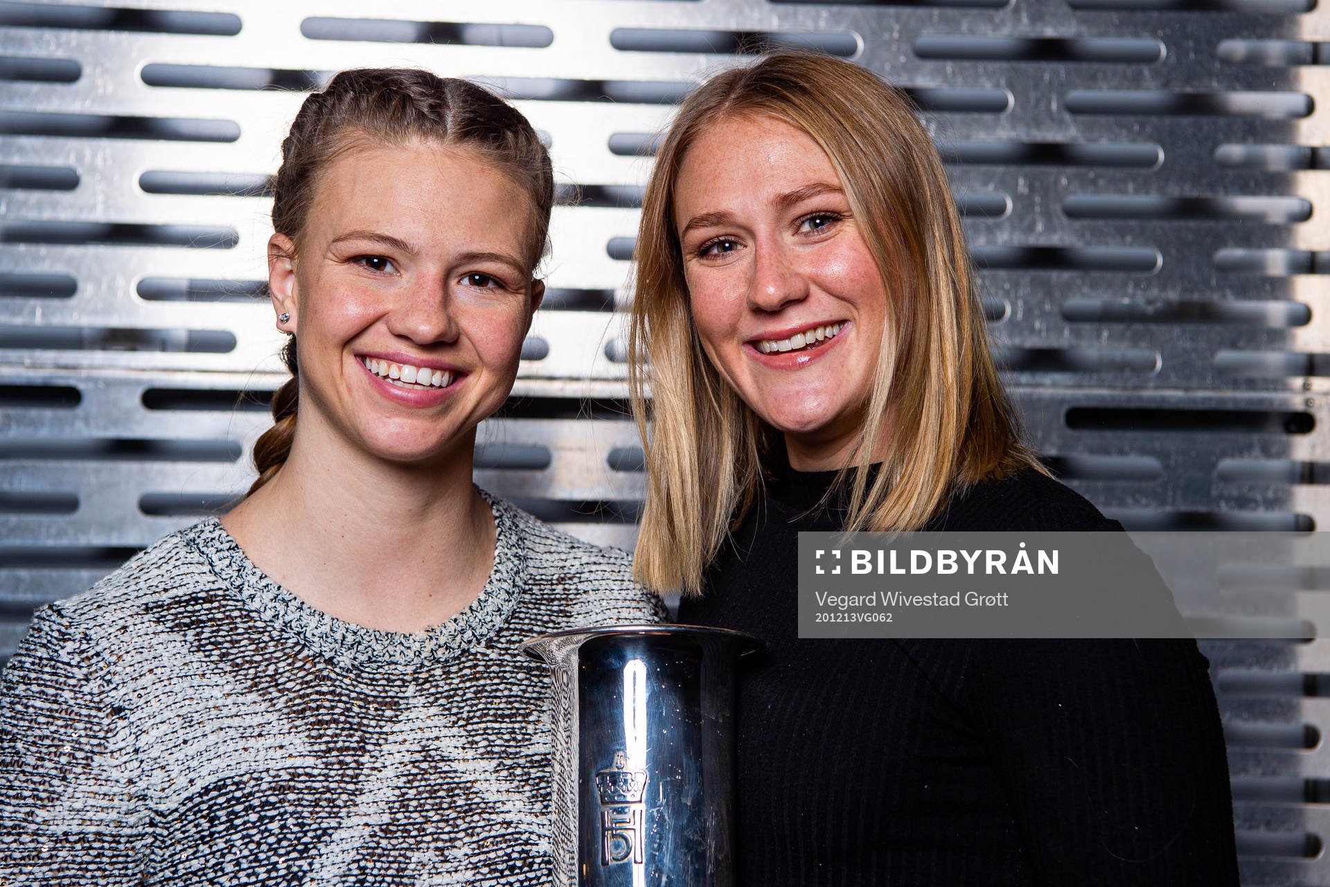 Goalkeeper Jalen Justine Tompkins and Catherine Bott of