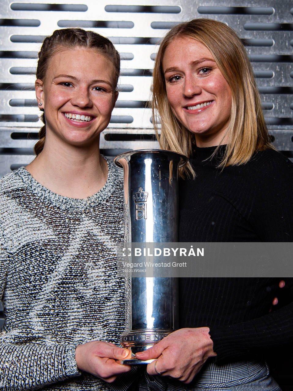 Goalkeeper Jalen Justine Tompkins and Catherine Bott of