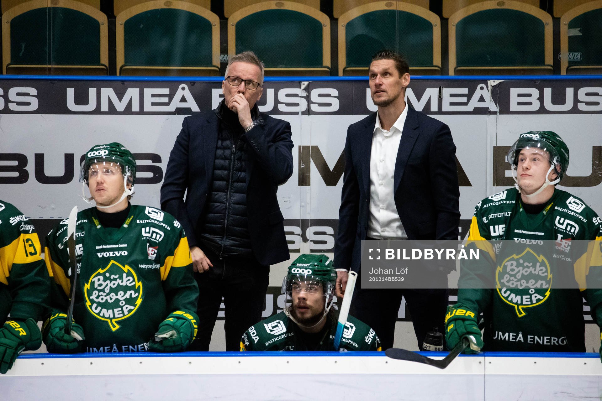Björklövens tränare Hans Wallson och Fystränare Stefan