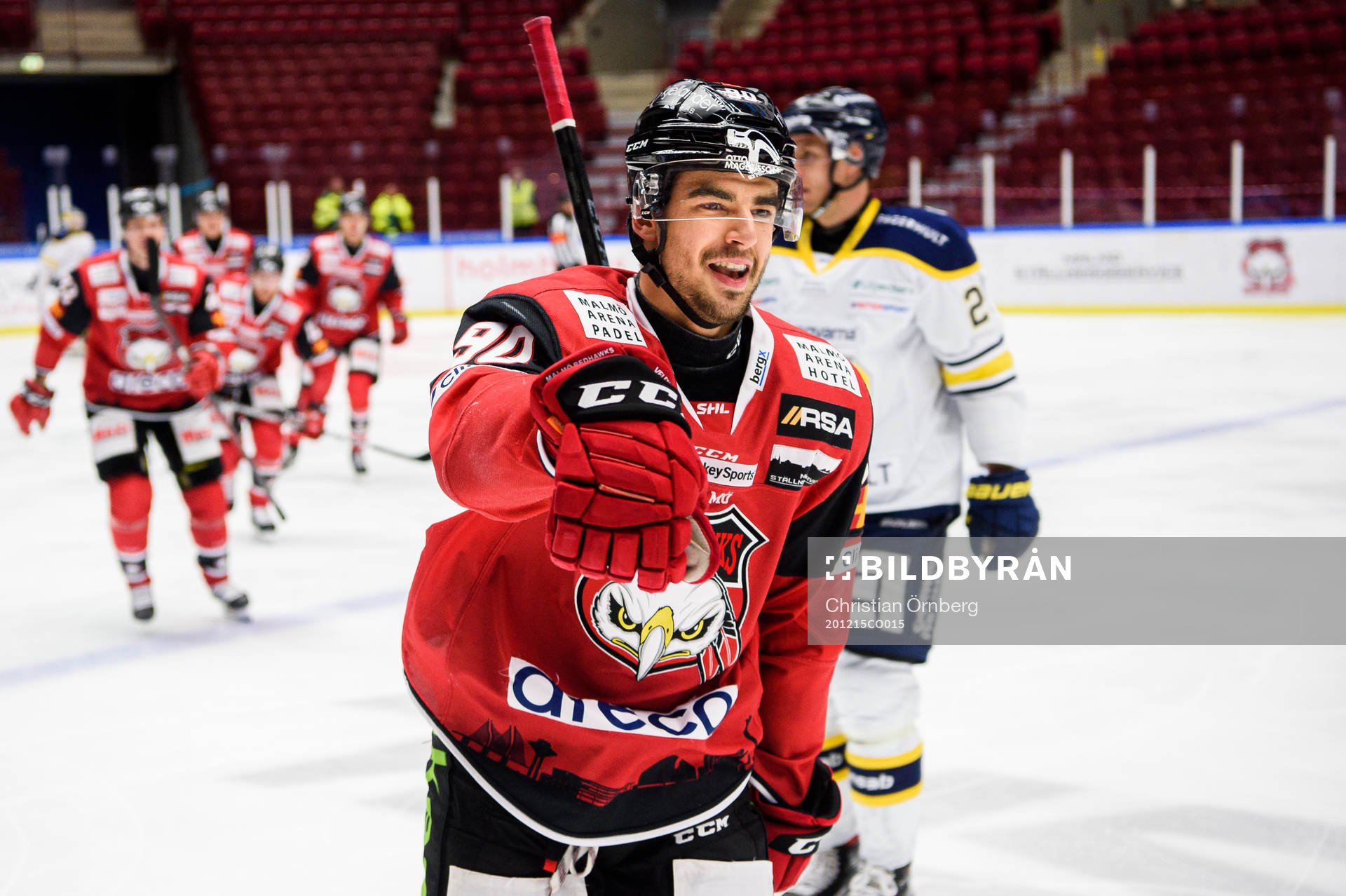 Malmö Redhawks Joseph Veleno jublar