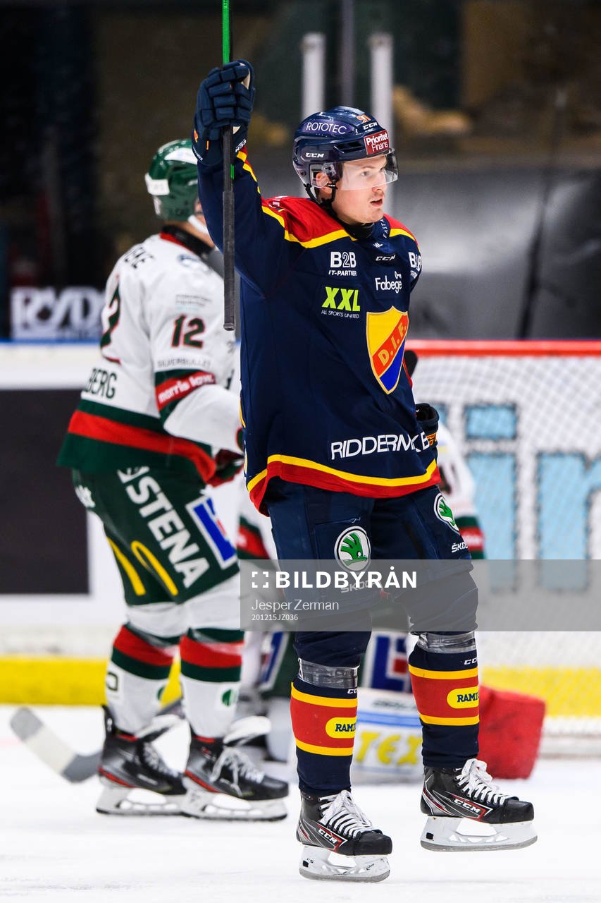 Djurgårdens Linus Andersson jublar