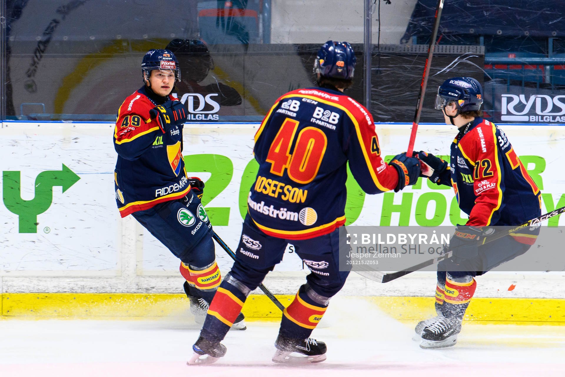 Djurgårdens Rhett Rakhshani jublar