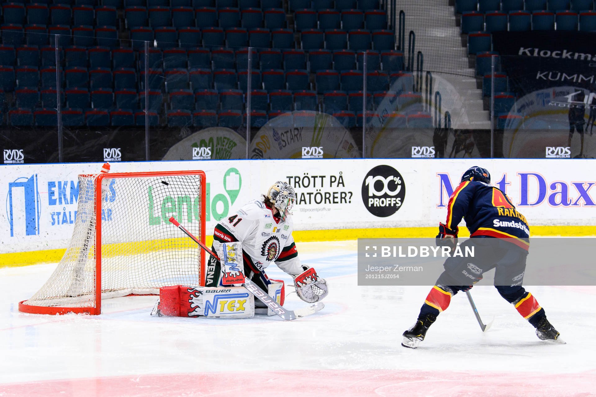 Djurgårdens Rhett Rakhshani gör 4-1 bakom Frölundas
