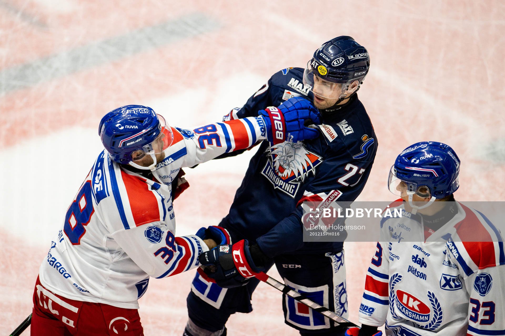 Oskarshamns Nichlas Torp och Linköpings Dan Pettersson