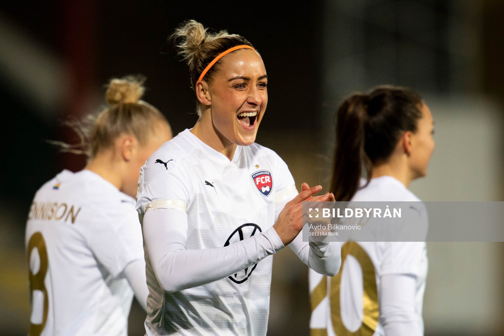 Rosengårds Sanne Troelsgaard celebrate