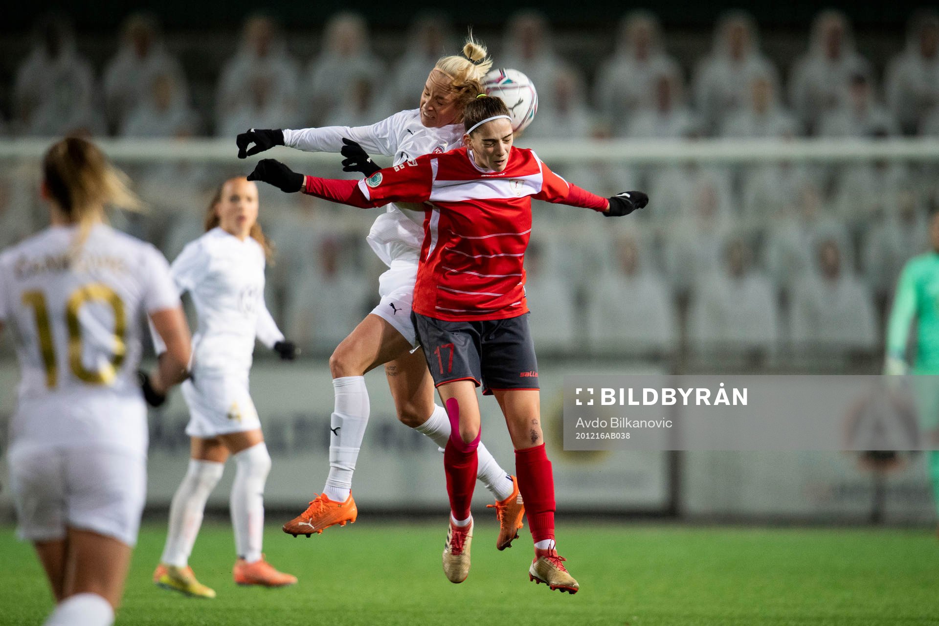 Rosengårds Caroline Seger and Lanchkhti Natela Tsotseria