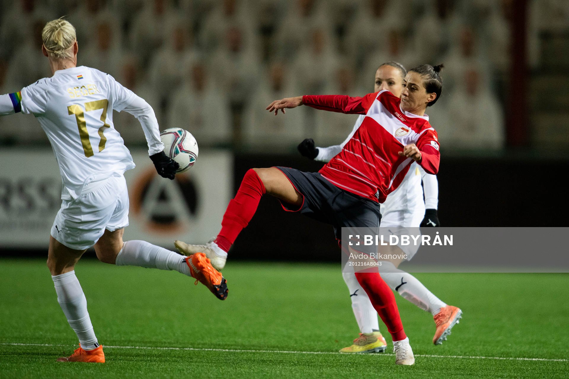 Rosengårds Caroline Seger and Lanchkhti Khatia Chkonia
