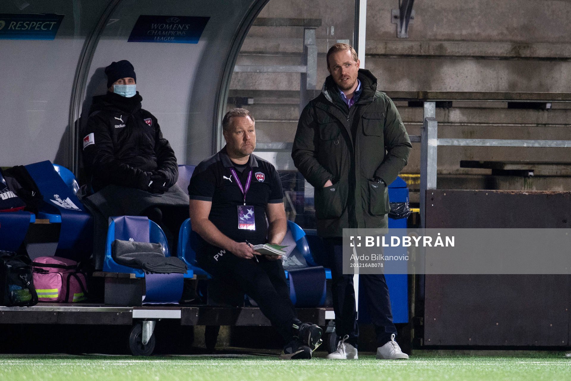 Rosengårds coach Jonas Eidevall and assistant coach