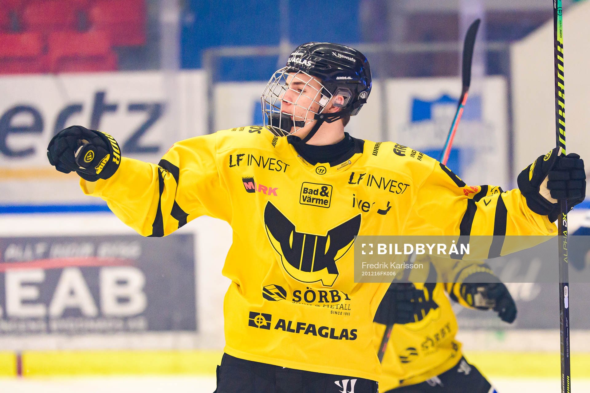 Västerås Gabriel Kangas jublar