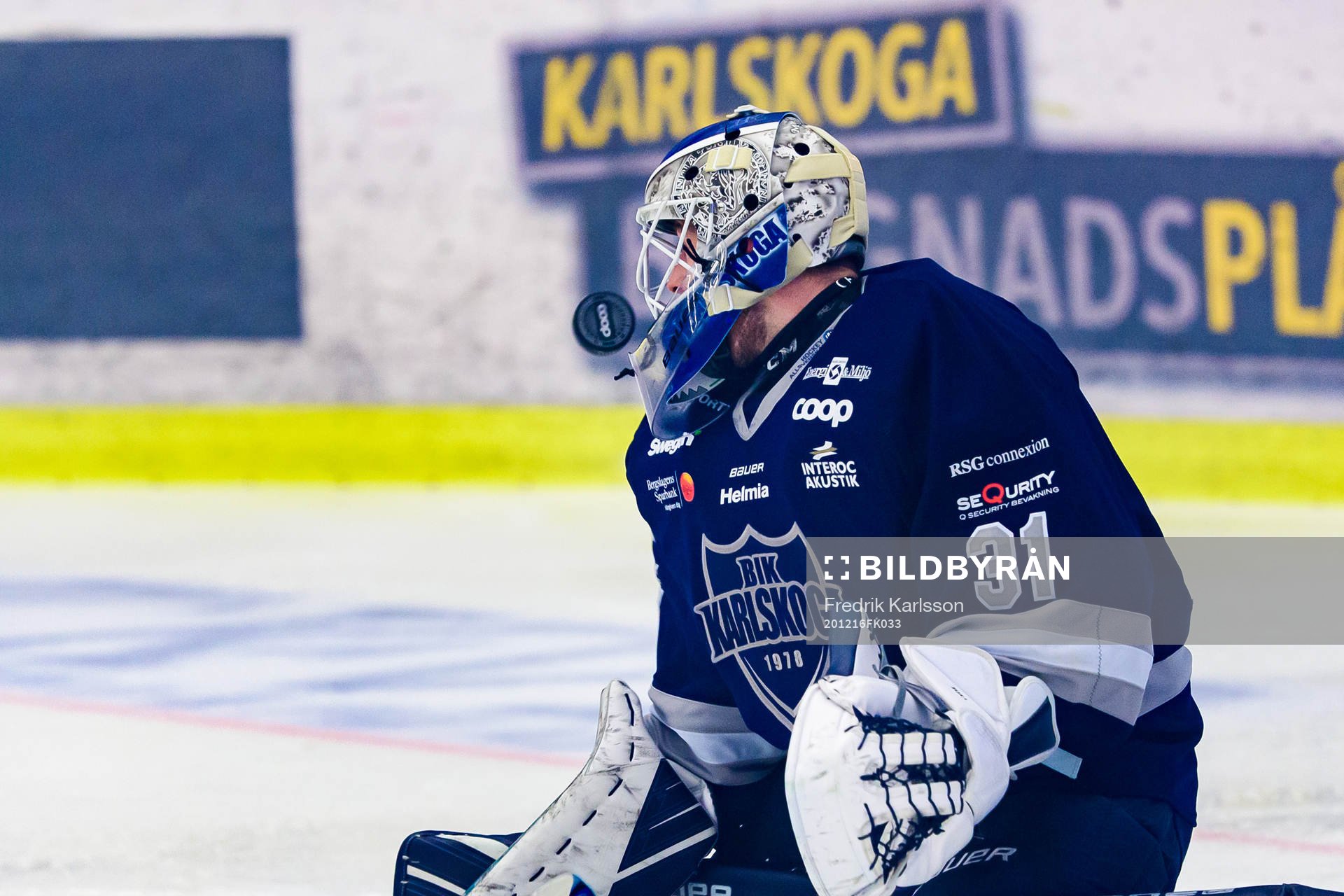 Karlskogas målvakt Tim Juel