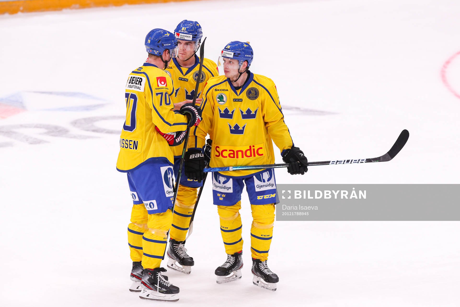 Dennis Rasmussen , Magnus Pääjärvi and Lawrence Pilut of