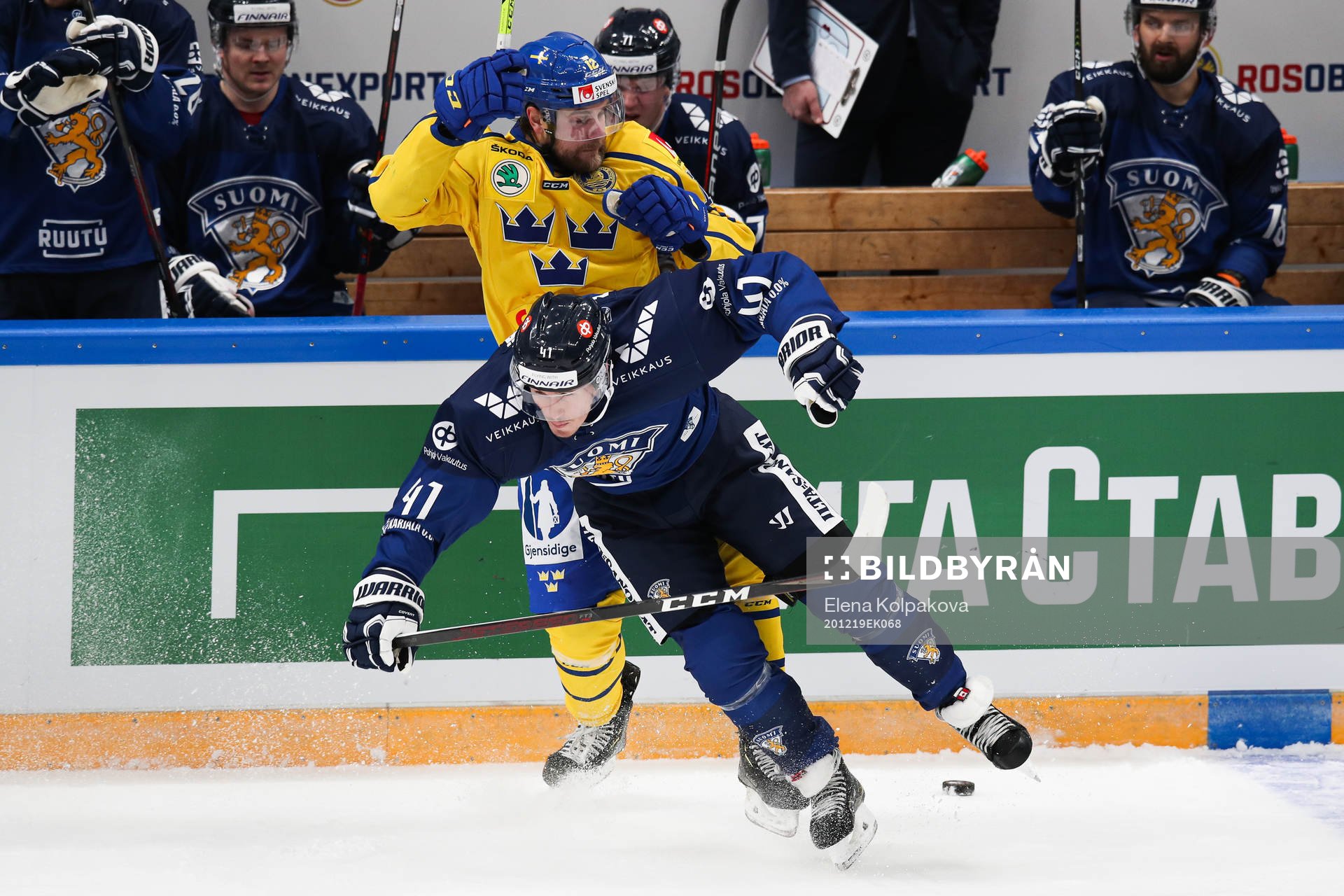 Petteri Nikkila of Finland and Jacob Berglund of