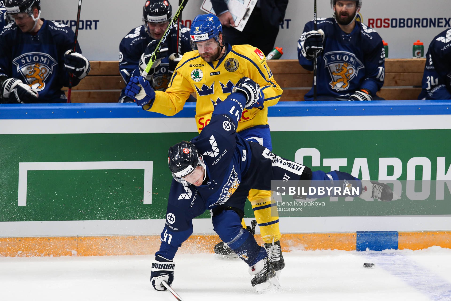 Petteri Nikkila of Finland and Jacob Berglund of