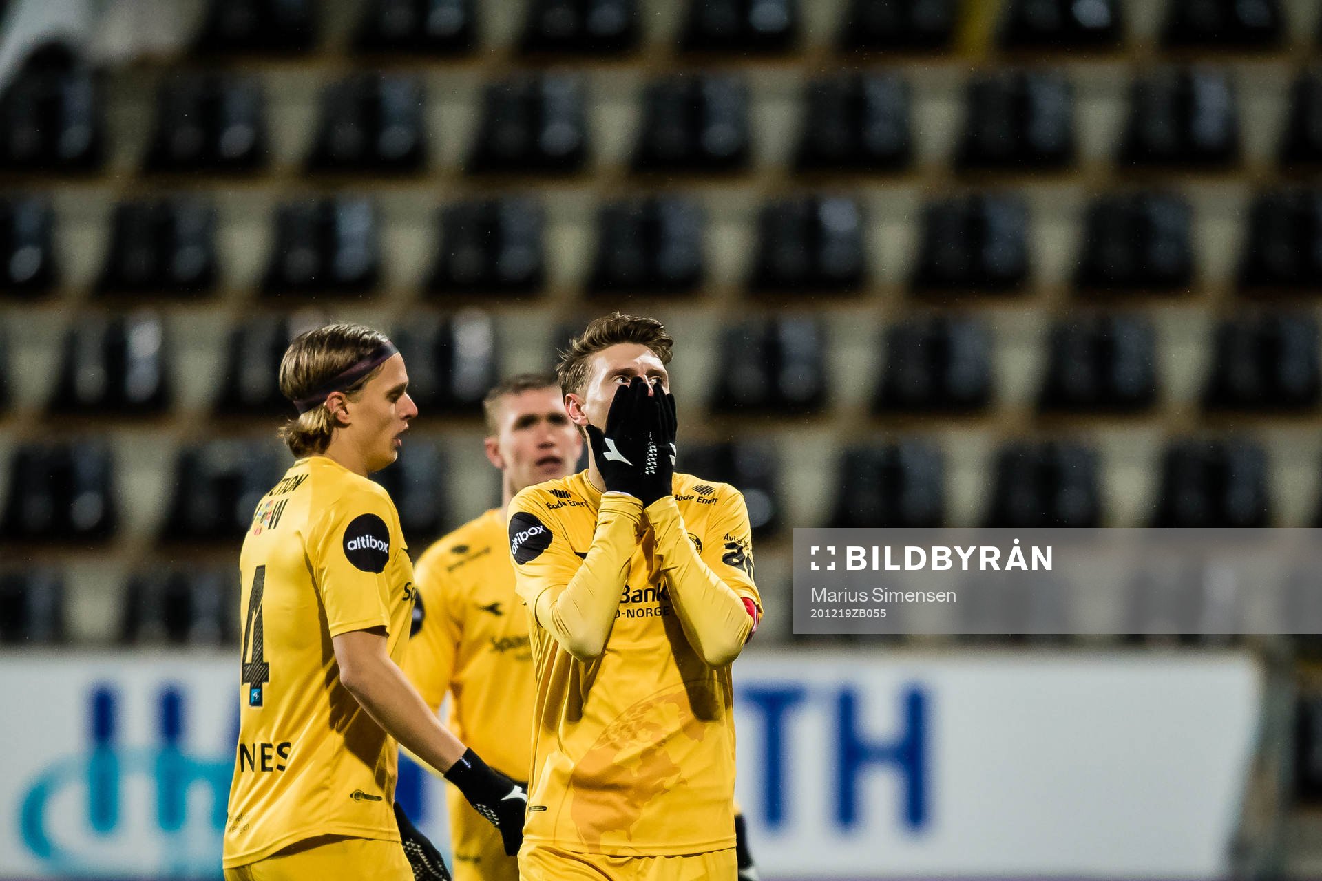 Kasper Aalund Junker of Bodø/Glimt reacts