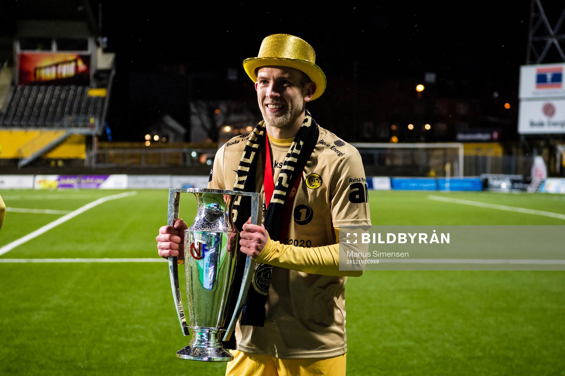 Vegard Leikvoll Moberg of Bodø/Glimt celebrates with the