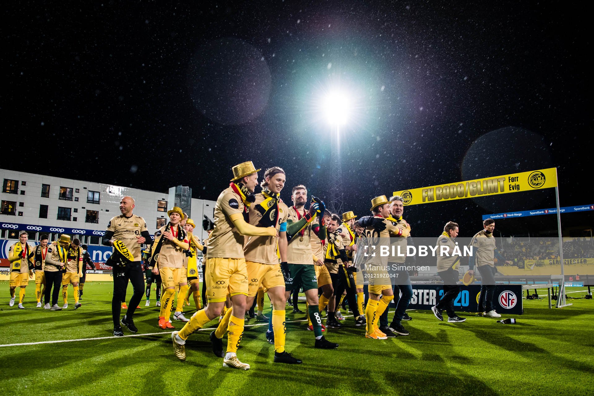 Marius Lode and Ulrik Saltnes of Bodø/Glimt celebrates