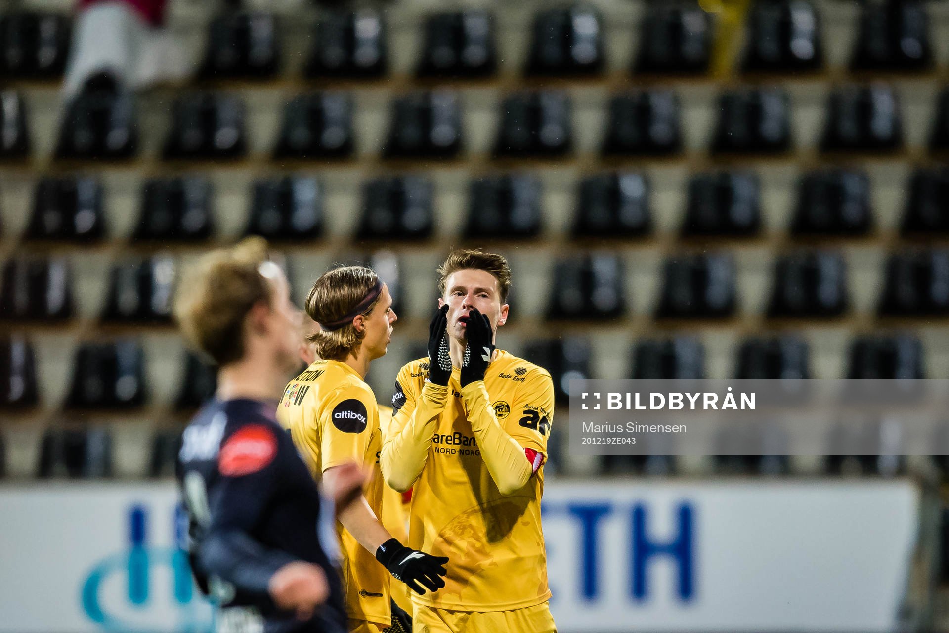 Kasper Aalund Junker of Bodø/Glimt looks dejected