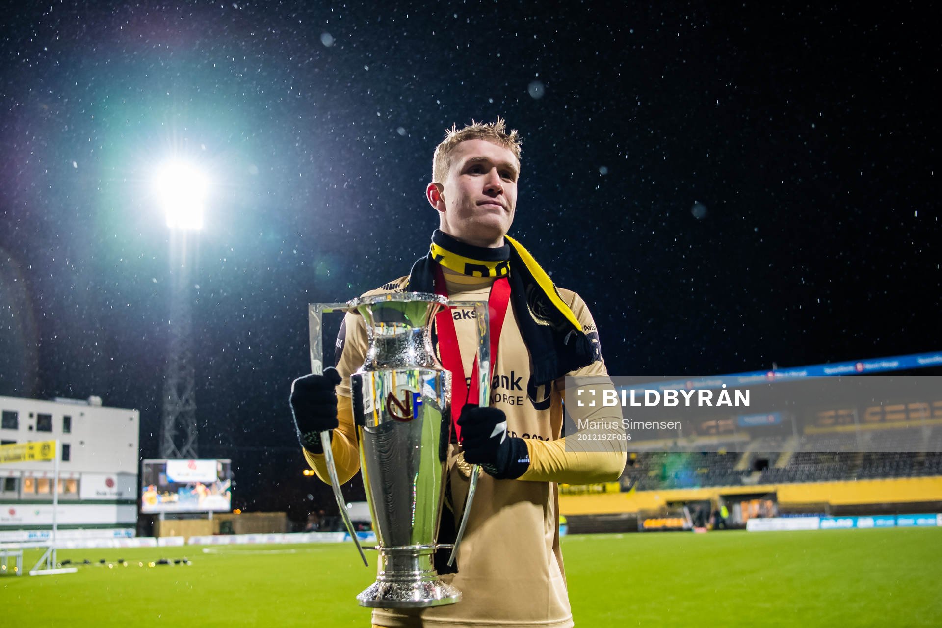Ola Selvaag Solbakken of Bodø/Glimt celebrates with the