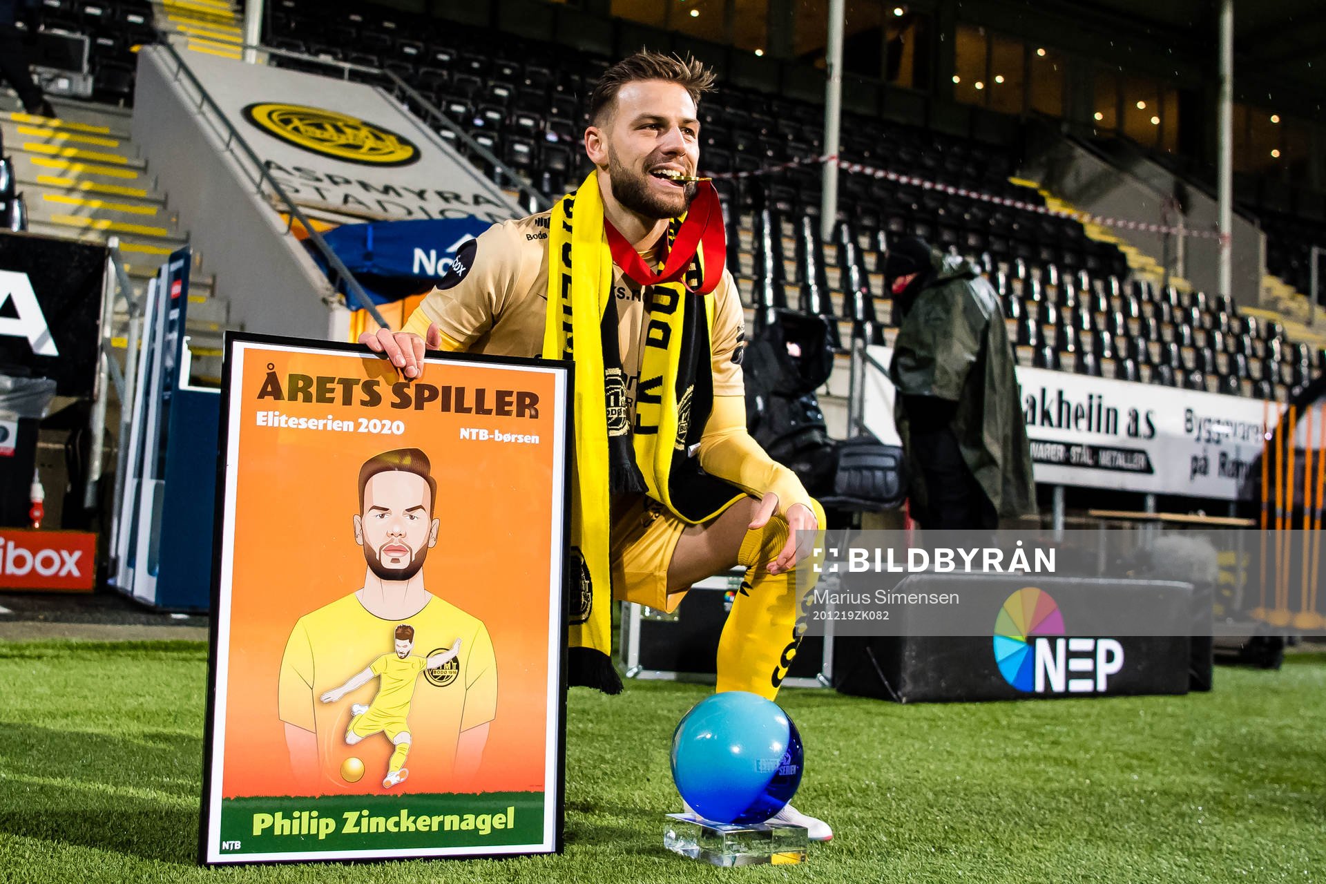 Philip Zinckernagel of Bodø/Glimt poses for a portrait