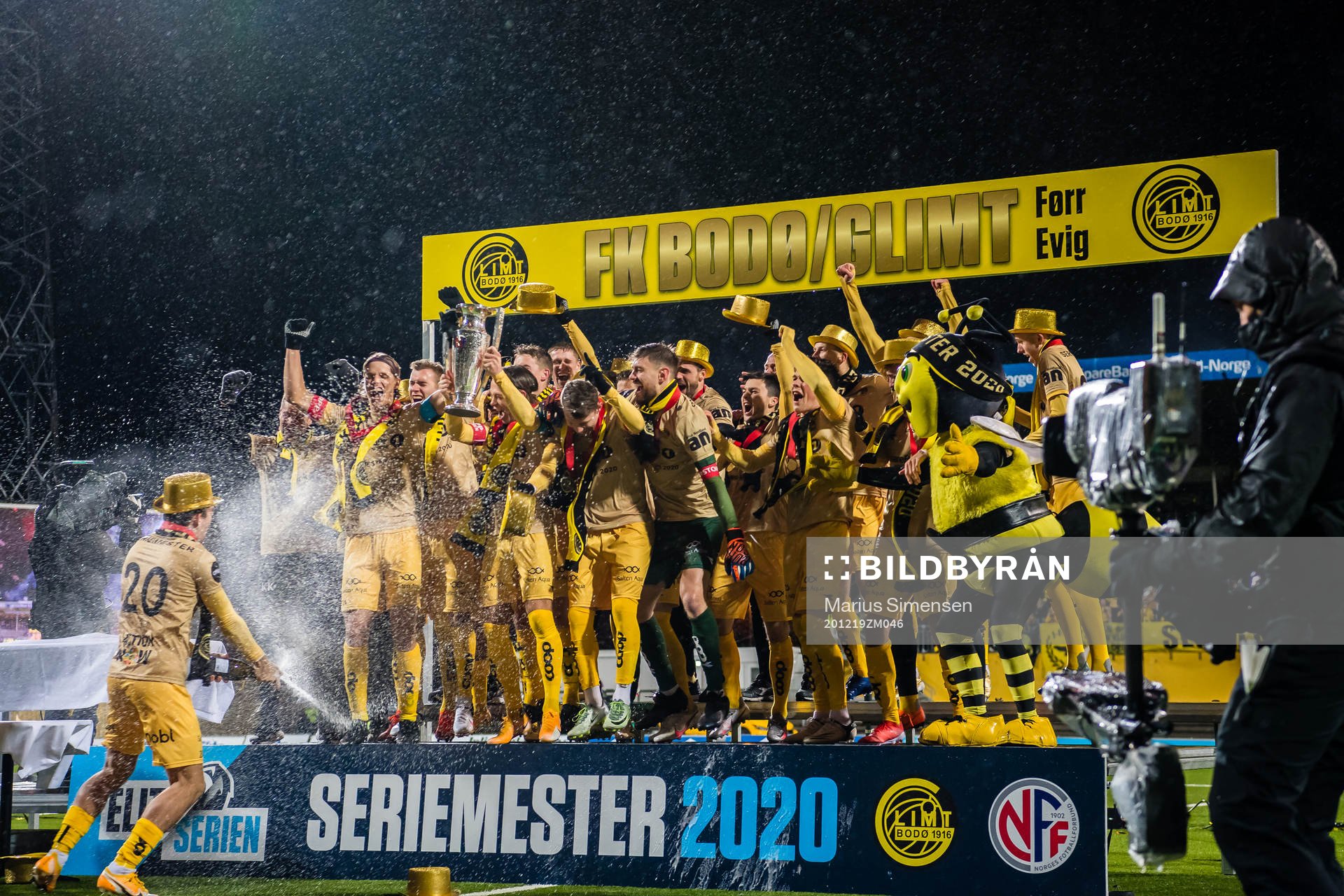 Fredrik André Bjørkan of Bodø/Glimt celebrates with his