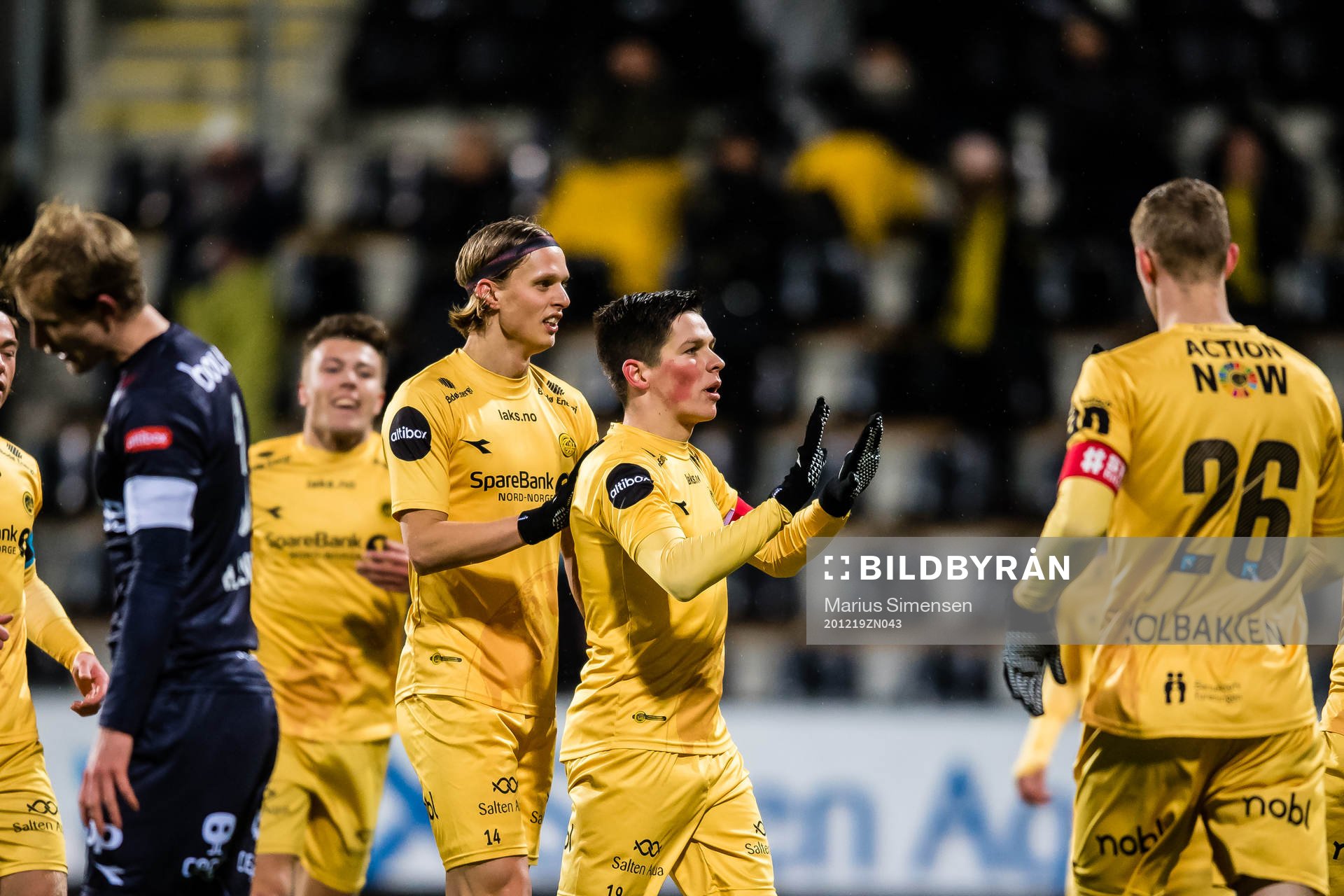 Sondre Brunstad Fet of Bodø/Glimt celebrates