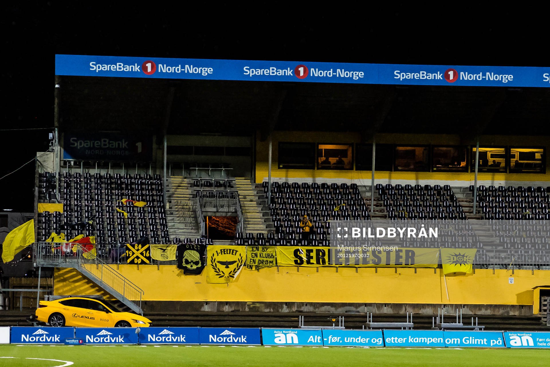 Banner at Aspmyra Stadion