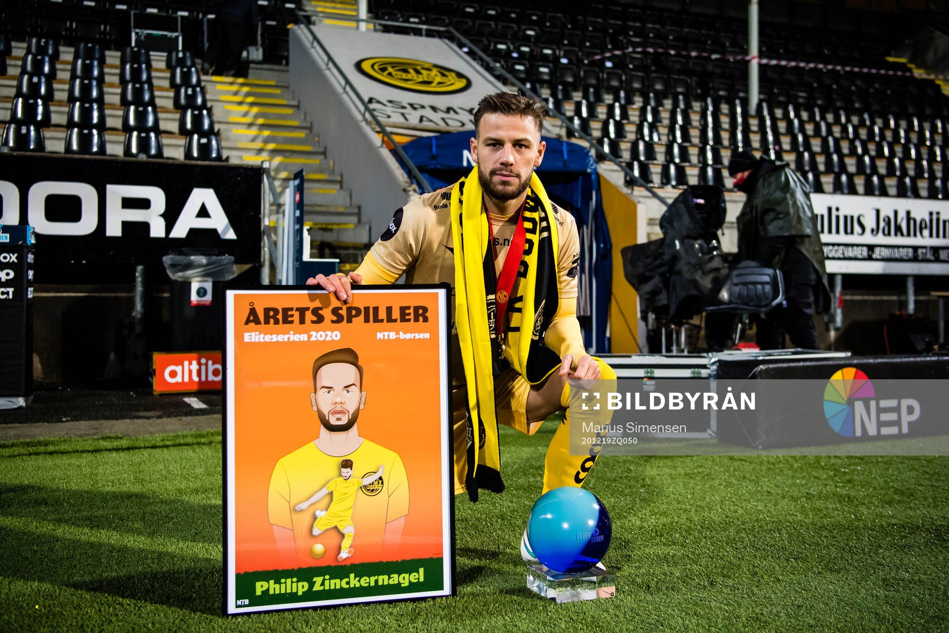 Philip Zinckernagel of Bodø/Glimt poses for a portrait