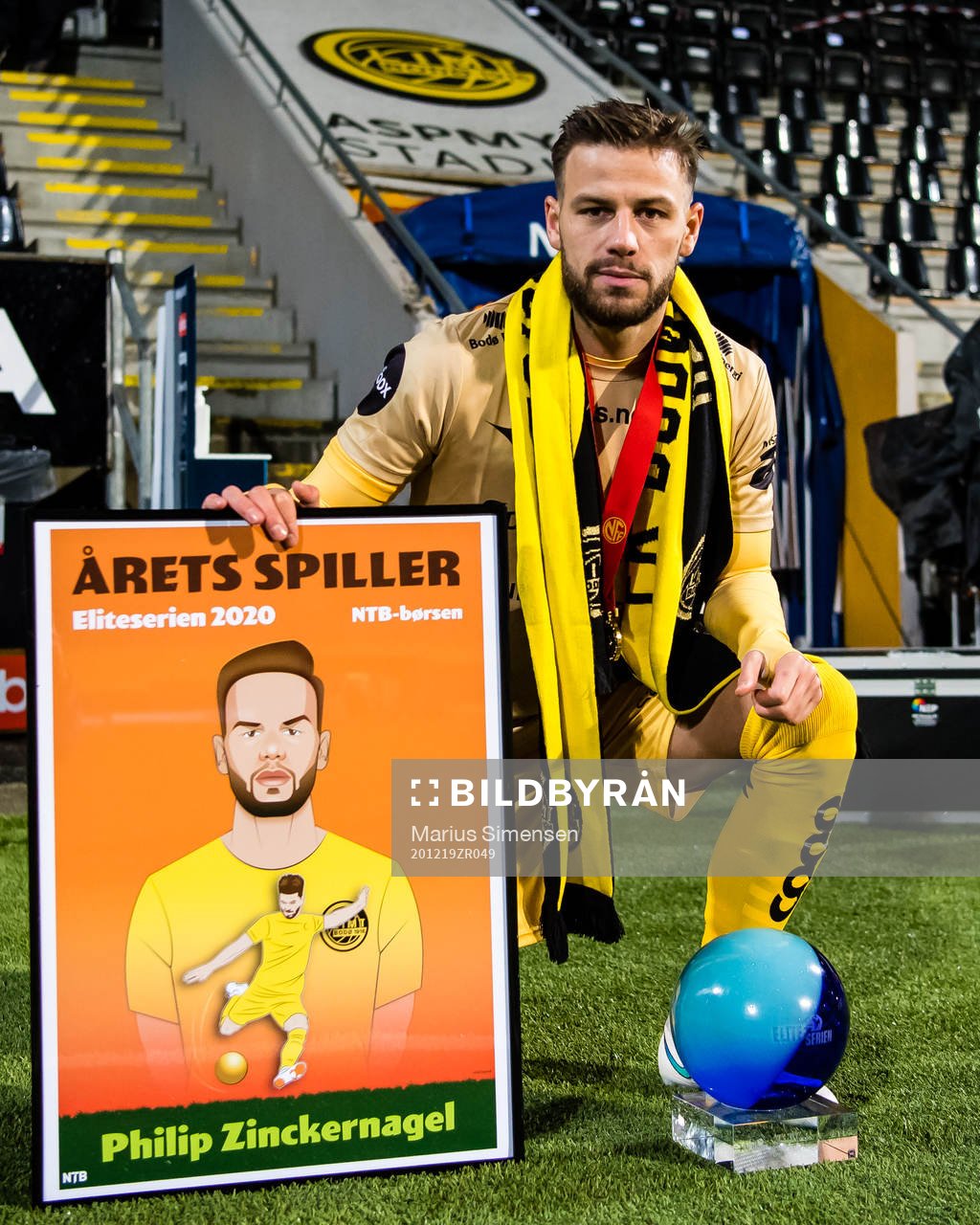 Philip Zinckernagel of Bodø/Glimt poses for a portrait