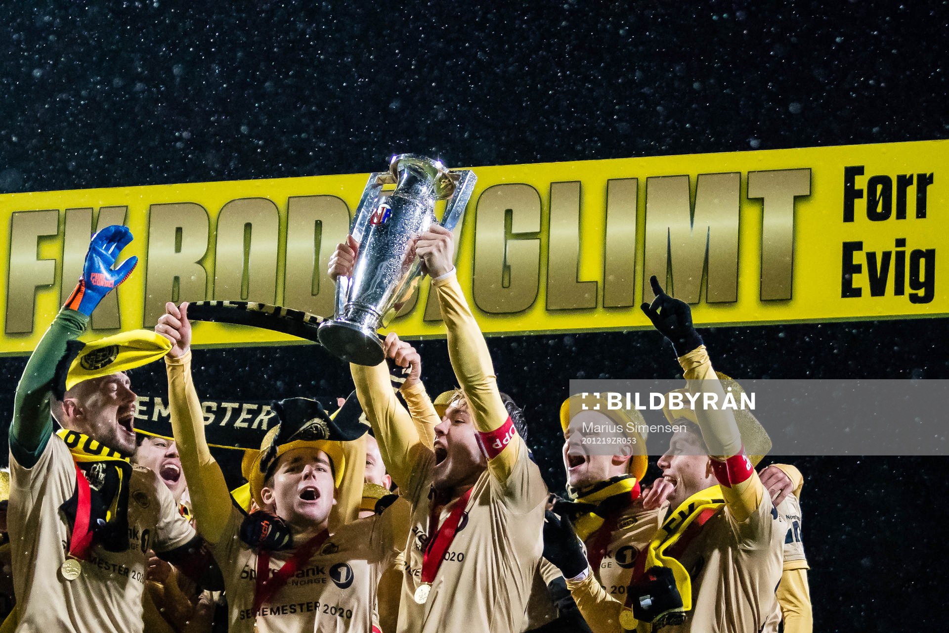 Fredrik André Bjørkan of Bodø/Glimt celebrates with the