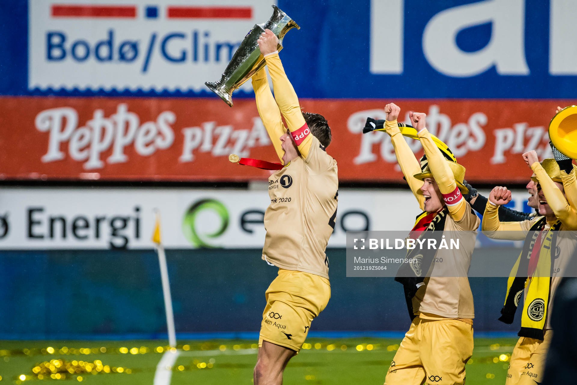 Fredrik André Bjørkan of Bodø/Glimt celebrates with the