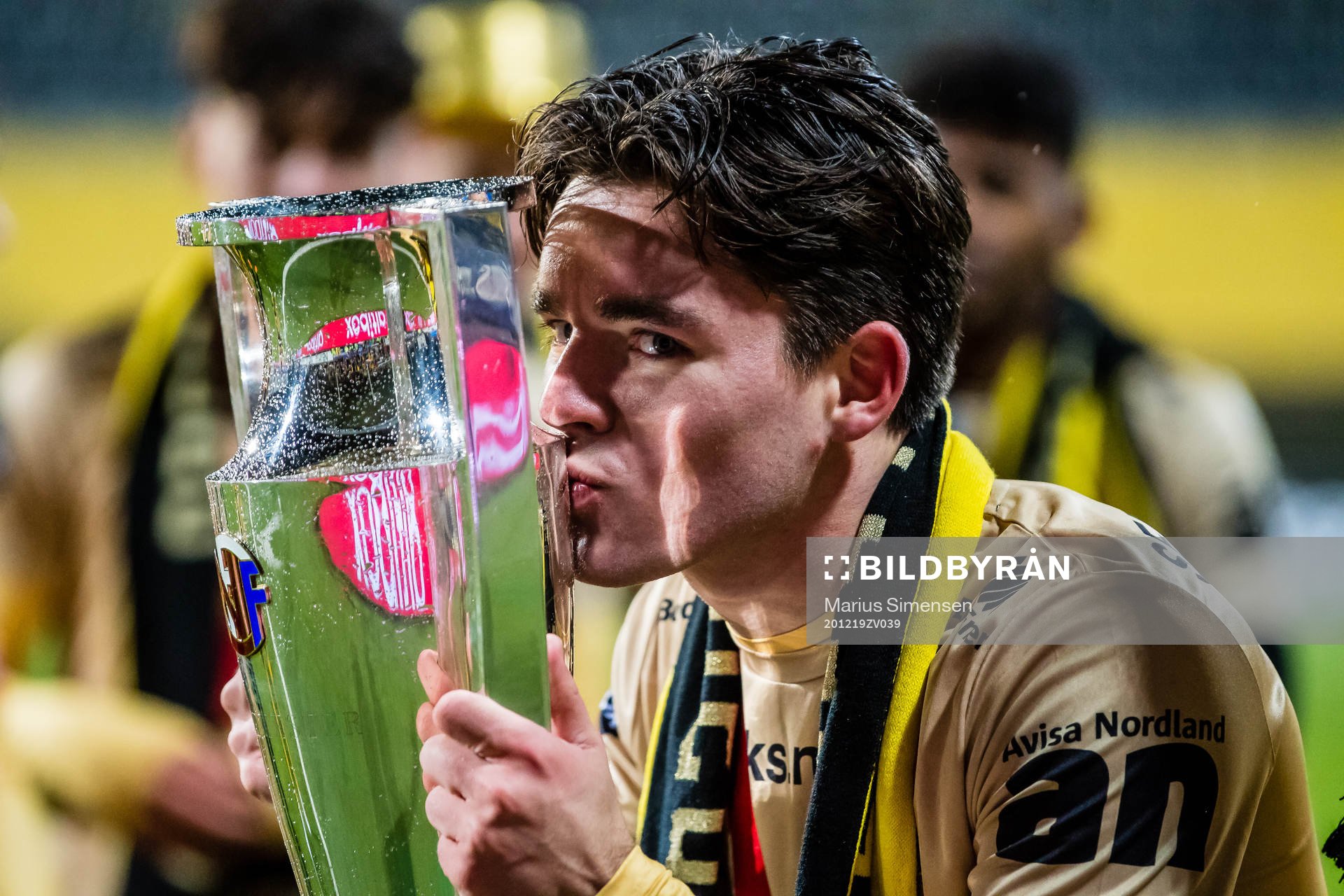 Hugo Vegard Vetlesen of Bodø/Glimt celebrates with the