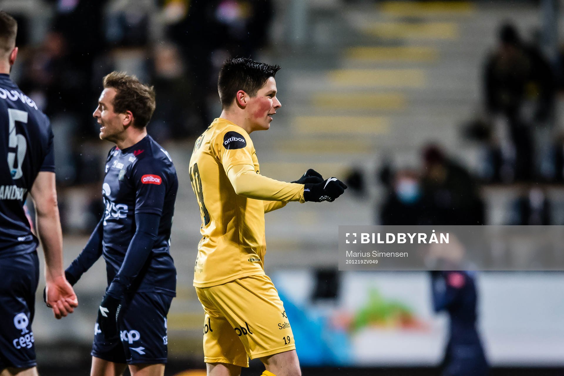 Sondre Brunstad Fet of Bodø/Glimt celebrates