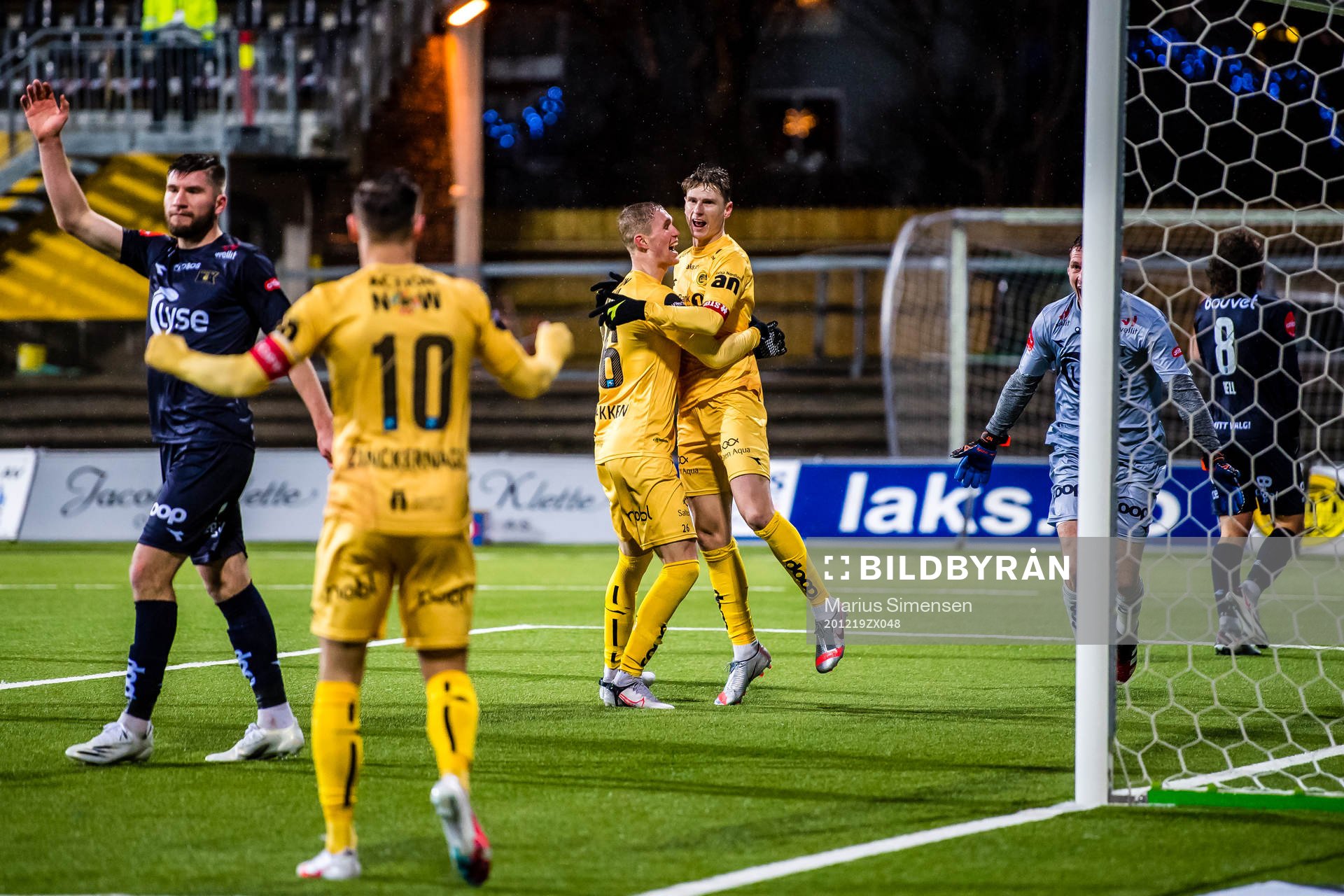 Kasper Aalund Junker of Bodø/Glimt celebrates